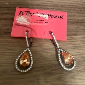 Betsey Johnson teardrop earrings